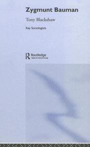 Cover of: Zygmunt Bauman by Tony Blackshaw