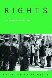 Cover of: Rights  Sociological Perspectives by Lydia Morris