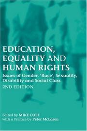 Cover of: Education, Equality and Human Rights by M. Cole, Mike Cole