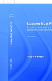 Cover of: Students must write by Robert Barrass