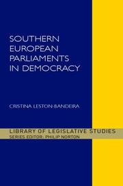 Cover of: Southern European parliaments in democracy