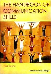 Cover of: Handbook of communication skills