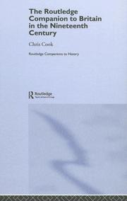 Cover of: The Routledge companion to Britain in the nineteenth century, 1815-1914 by Chris Cook