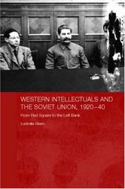 Cover of: Western Intellectuals and the Soviet Union, 1920-40 by Ludmilla Stern