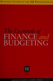 Cover of: Business literacy for HR professionals: the essentials of finance and budgeting.