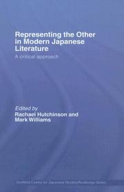 Cover of: Representing the other in modern Japanese literature: a critical approach