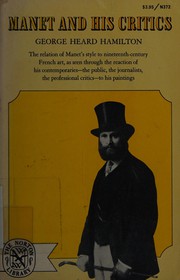 Cover of: Manet and his critics