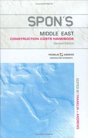 Cover of: Spon's Middle East Construction Cost Handbook