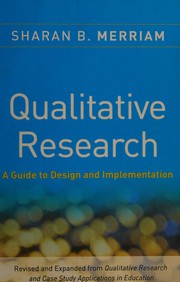 Cover of: Qualitative research by Sharan B. Merriam