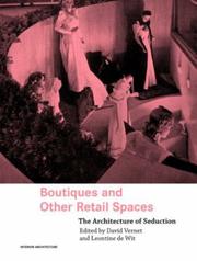 Cover of: Boutiques and Other Retail Spaces by Vernet/De Wit