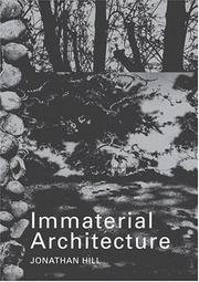 Cover of: Immaterial architecture