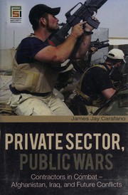 Cover of: Private sector, public wars: contractors in combat - Afghanistan, Iraq, and future conflicts