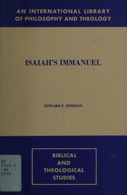 Cover of: Isaiah's Immanuel
