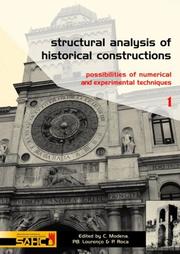 Cover of: Structural Analysis of Historical Constructions - 2 Volume Set by Claudio Modena, P.B. Lourenço, P. Roca