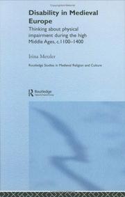 Disability in medieval Europe by Irina Metzler