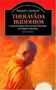 Cover of: Theravada Buddhism by Richard F. Gombrich