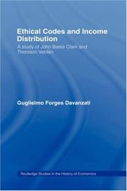 Cover of: Ethical codes and income distribution by Guglielmo Forges Davanzati