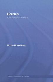 Cover of: German: An Essential Grammar (Routledge Essential Grammars)