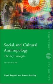 Cover of: Social and Cultural Anthropology by Nigel Rapport