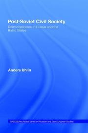 Cover of Post-Soviet Civil Society  Democratization in Russia and the Baltic States