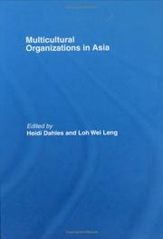 Cover of: Multicultural Organizations in Asia by Dahles