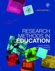 Research Methods in Education by Cohen/Lawrence
