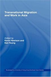 Cover of: Transnational migration and work in Asia