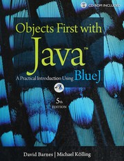 Cover of: Objects first with Java by David J. Barnes