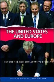 Cover of: United States and Europe:  The Future Divide? (Comtempary Security Studies)
