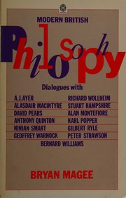 Cover of: Modern British philosophy