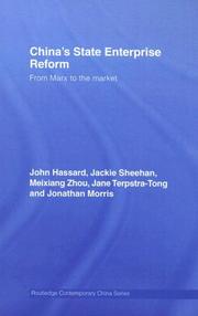 China's State Enterprise Reform by J. & S Hassard