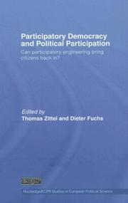 Cover of: Participatory Democracy and Political Participation: Can Democracy Reform Bring Citizens Back In? (Routledge/Ecpr Studies in European Political Science)