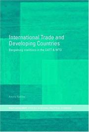 Cover of: International Trade and Developing Countries by Amrita Narlikar