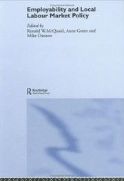 Cover of: Employability and Local Labour Markets (Urban Studies Monographs S.) by 