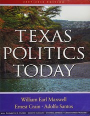 Cover of: Texas politics today by William Earl Maxwell ...[et al.].