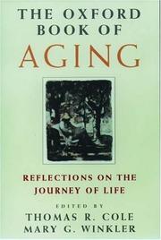 Cover of: The Oxford book of aging