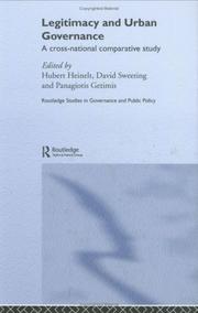 Cover of: Legitimacy and urban governance by edited by Hubert Heinelt, David Sweeting and Panagiotis Getimis.