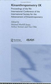Cover of: Kinanthropomentry IX by Marfell-Jones