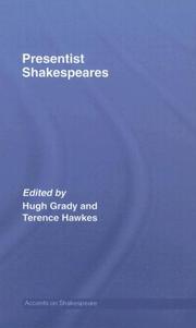 Cover of: Presentist Shakespeares (Accents on Shakespeare )