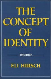 Cover of: The Concept of Identity