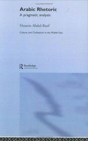 Cover of: Arabic Rhetoric: A Pragmatic Analysis (Culture and Civilization in the Middle East)