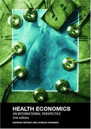 Cover of: Health Economics by Barbara McPake, Barbara McPake