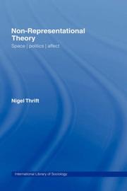 Cover of: Non-Representational Theories by Nigel Thrift