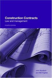 Cover of: Construction Contracts by John Murdoch