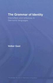 Cover of: The Grammar of Identity by Gast