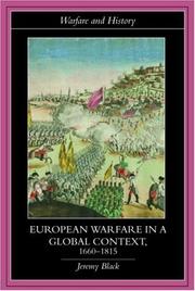 Cover of: European Warfare in a Global Context, 1660-1815 (Warfare & History)