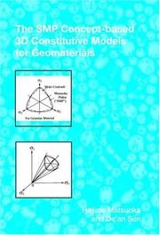 Cover of: The SMP concept-based 3D constitutive models for geomaterials