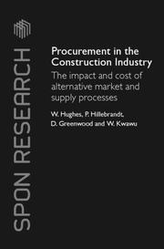 Cover of: Procurement in the Construction Industry by W. Hughes