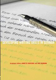 Cover of: Developing writing skills in German