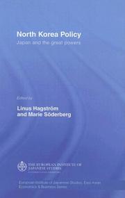 Cover of: North Korea Policy by Linus Hagstrom And Marie Soderberg